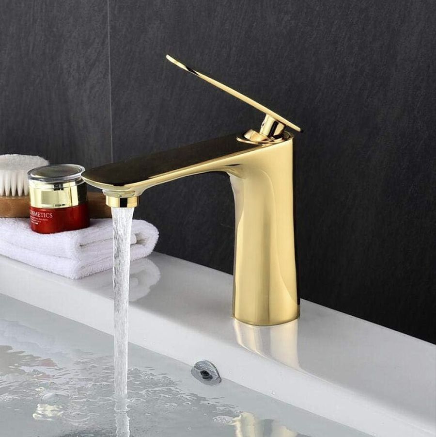 Waschbeckenarmatur Rea Berg Gold low 2