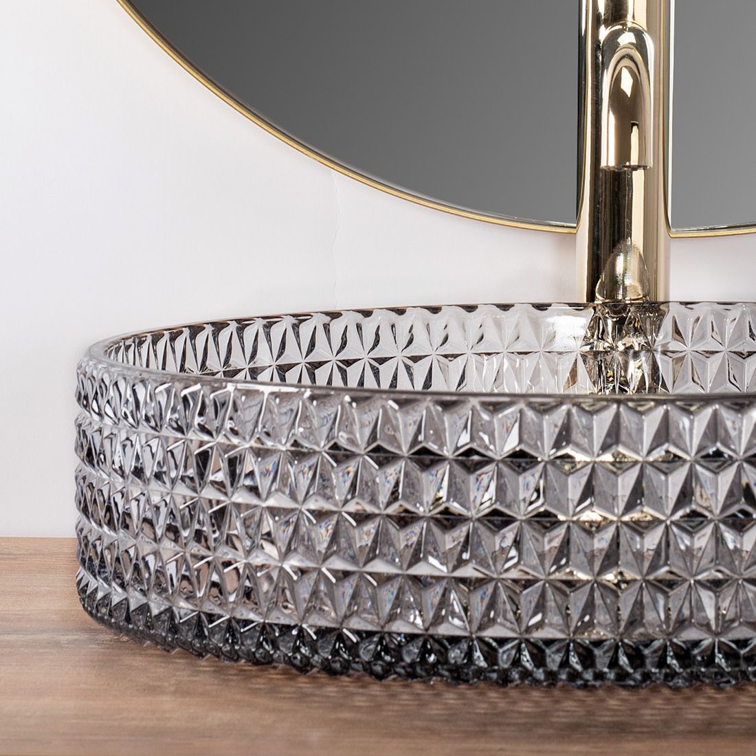 Aufsatzwaschbecken Rea Cristal Grey 39 7