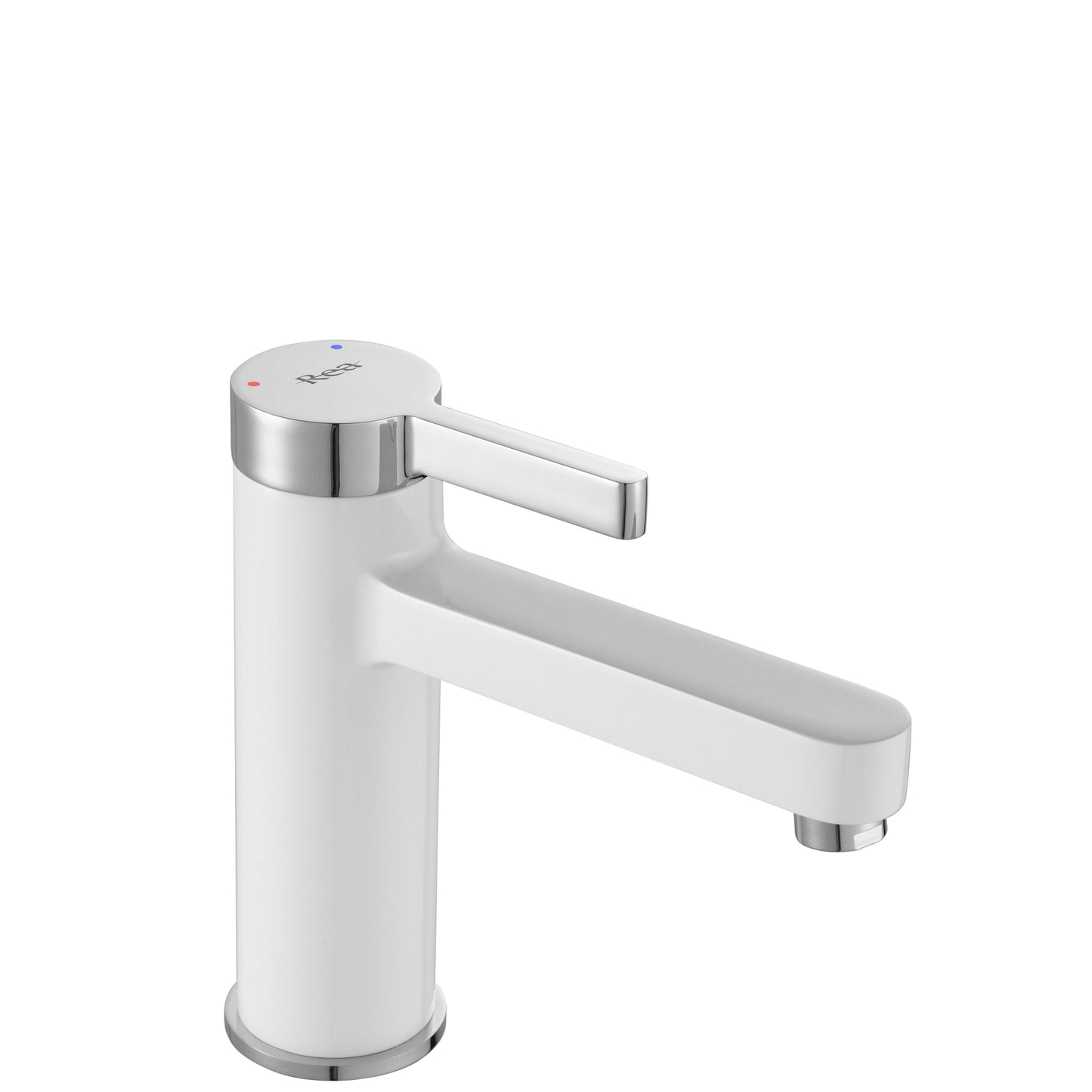 Waschbeckenarmatur REA Polo White Chrom Low 1