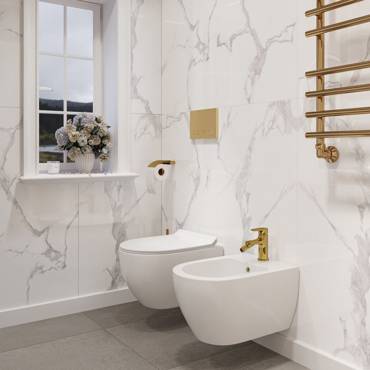 Set WC + Bidet CARTER white 9