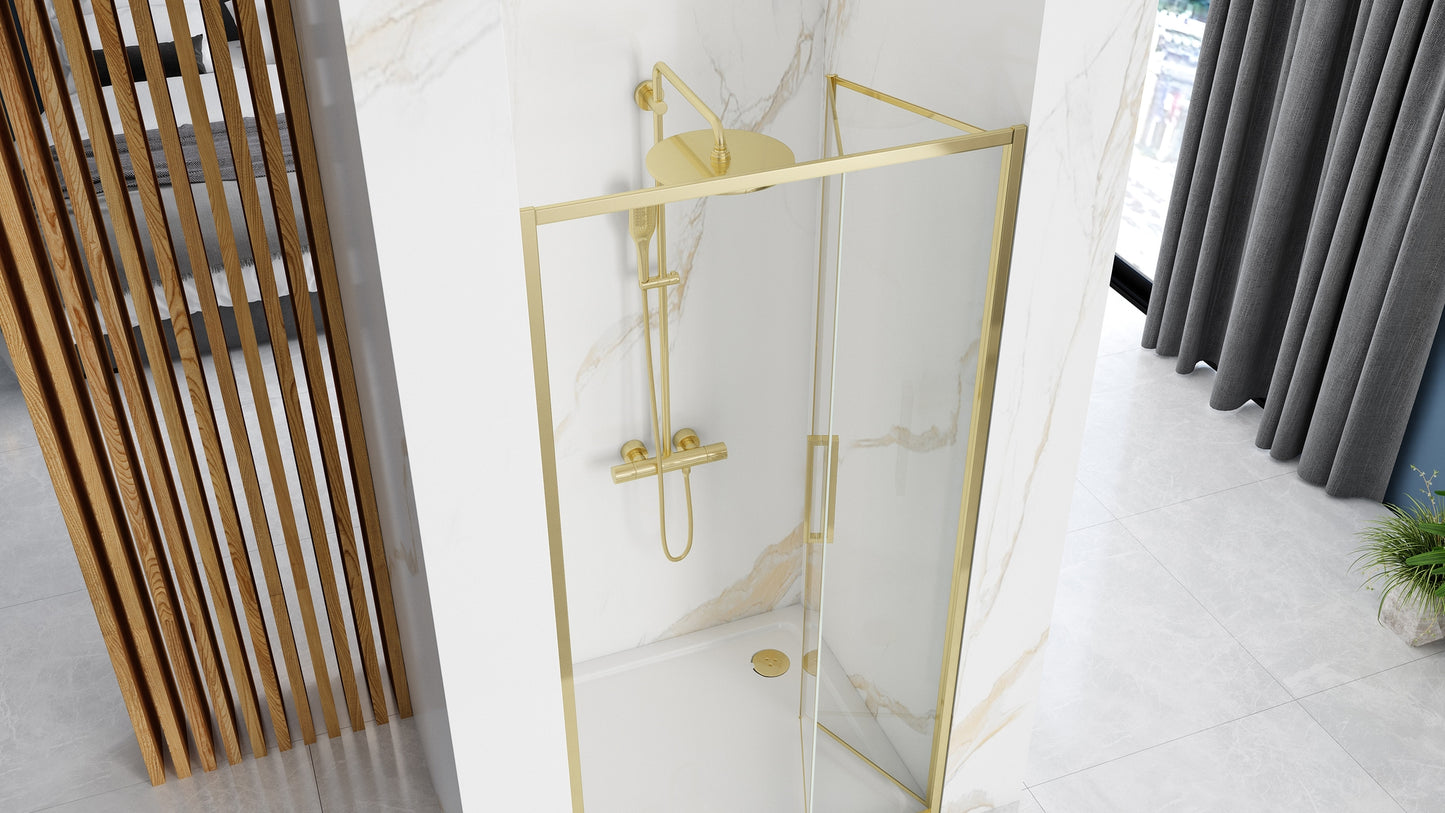 Duschtür REA Rapid Fold 80 Gold 2