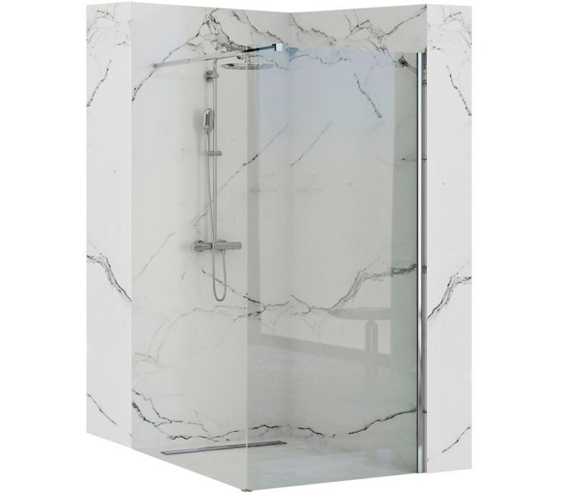 Duschwand Rea Aero N 80 Transparent 1