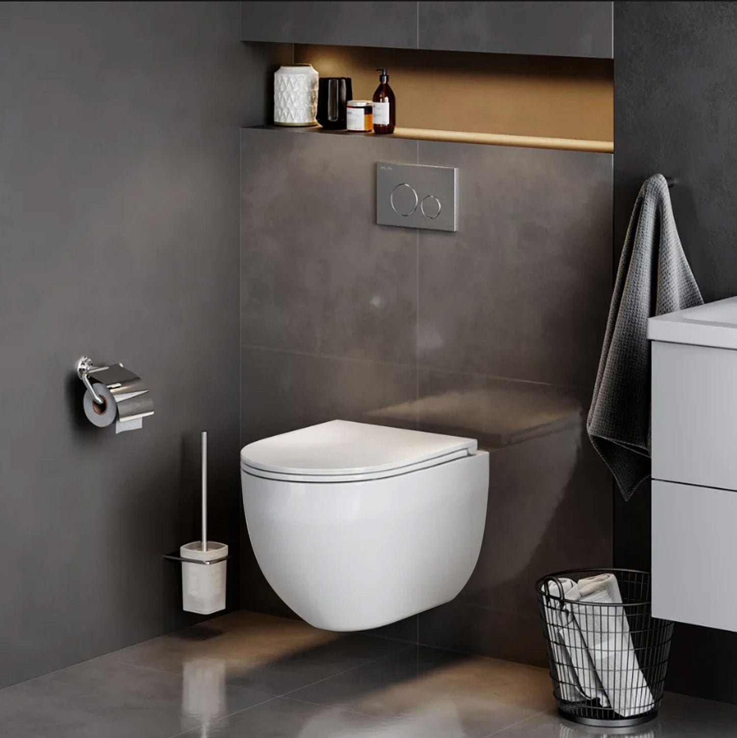 WC Schüssel Randlos Rea Carlo Mini Tornado Flat Pro 2