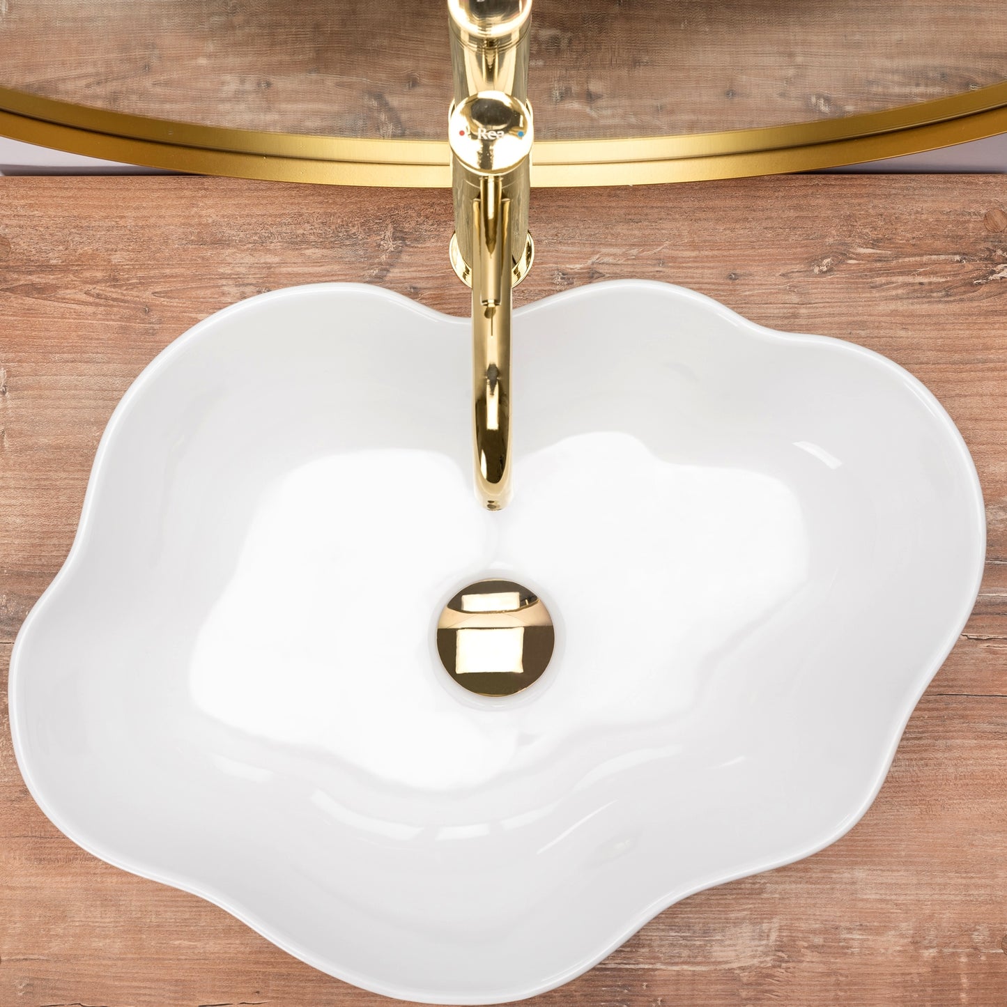 Aufsatzwaschbecken Rea Pearl White 3