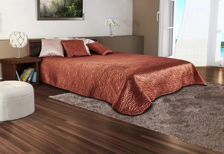 Tagesdecke Torino Carmel+Kissen 220x240 4