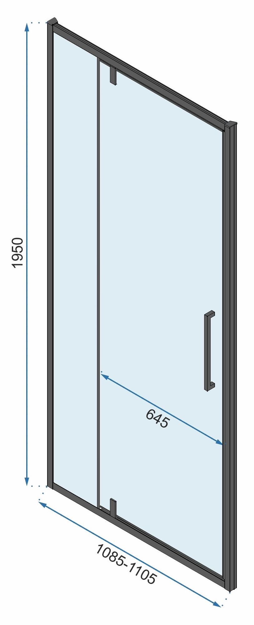 Eckdusche Rapid Swing 120 x 90 10