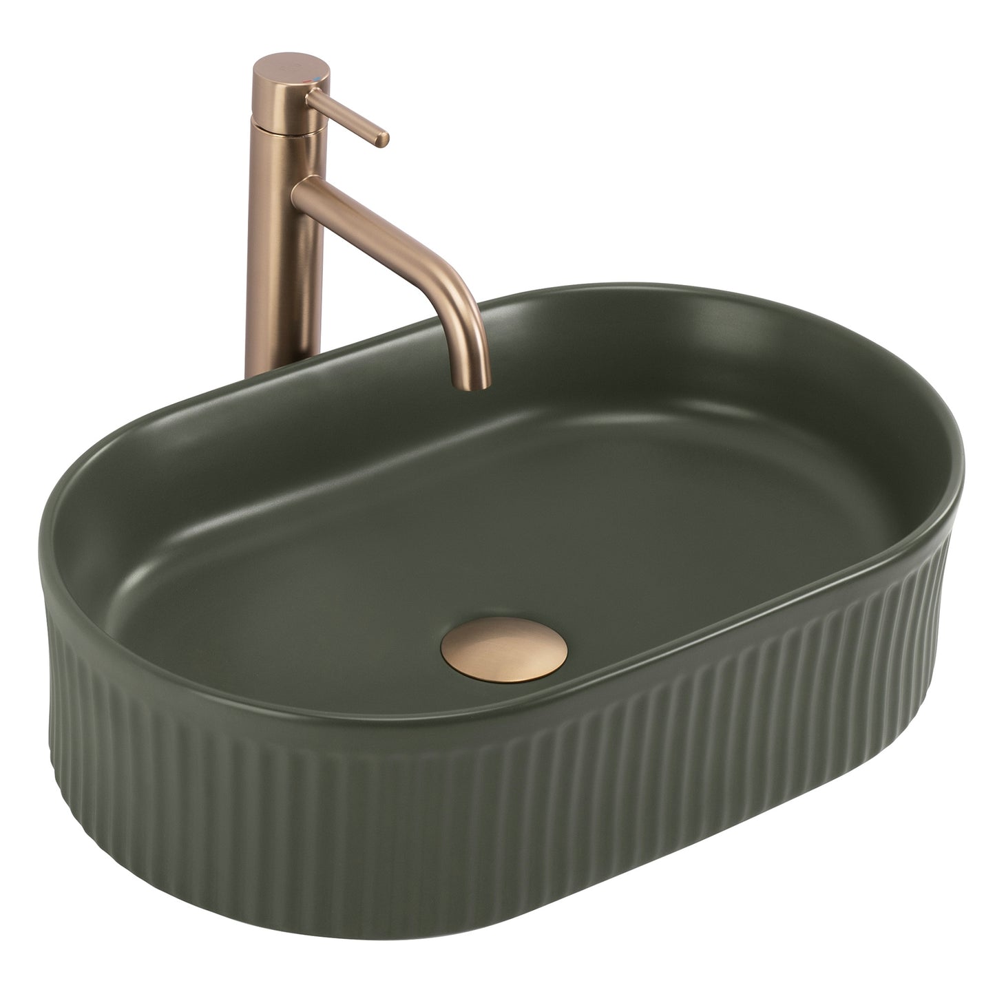 Aufsatzwaschbecken Rea Vanda Olive Matt 9