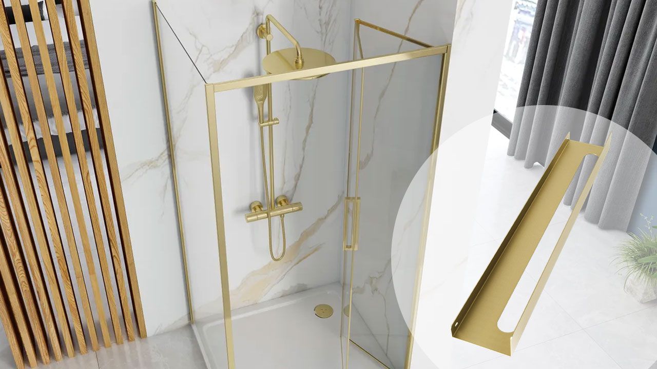 Badezimmerregal SF02 60cm gold brush 6