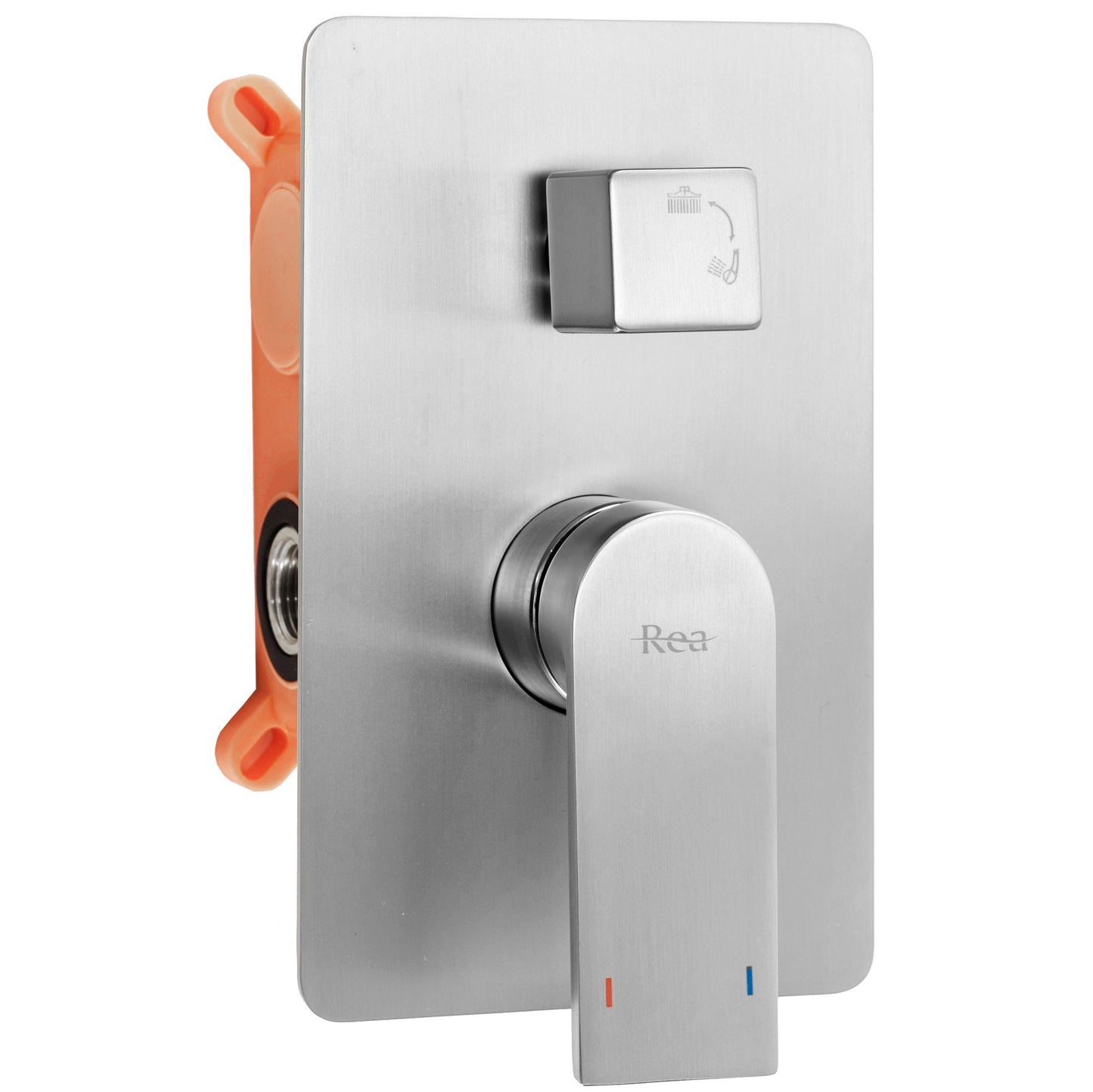 Unterputz Duschgarnitur Rea Verso BRUSH NICKEL INOX BOX 2