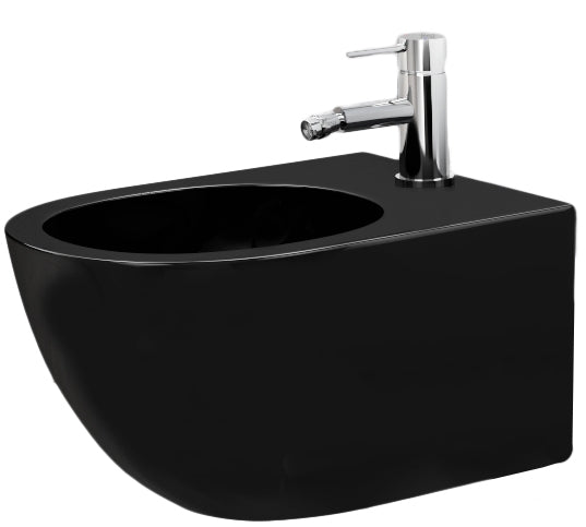 wandhängandes Bidet Carlo Mini black matt 1