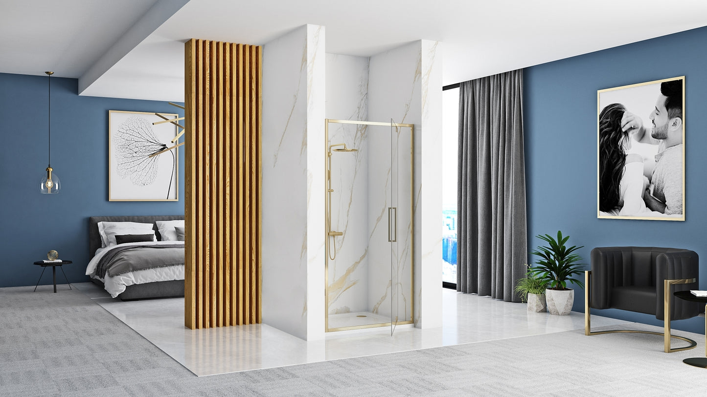 Duschtür REA Rapid Swing Gold 90 4