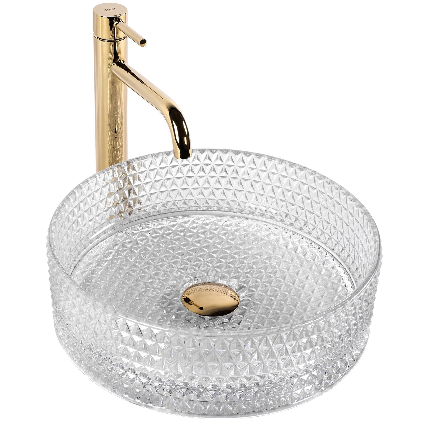 Aufsatzwaschbecken Rea Cristal Transparent 8