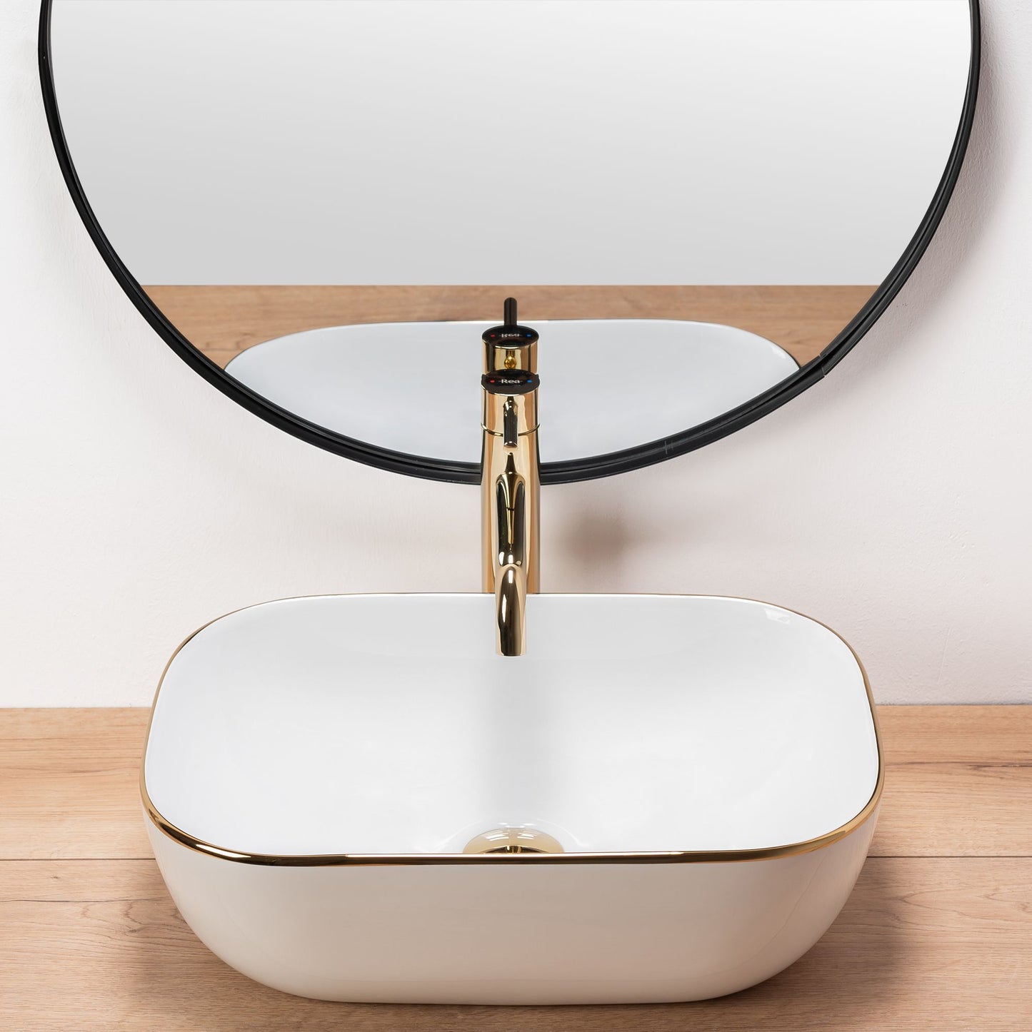 Aufsatzwaschbecken Rea Belinda Golden Edge 3
