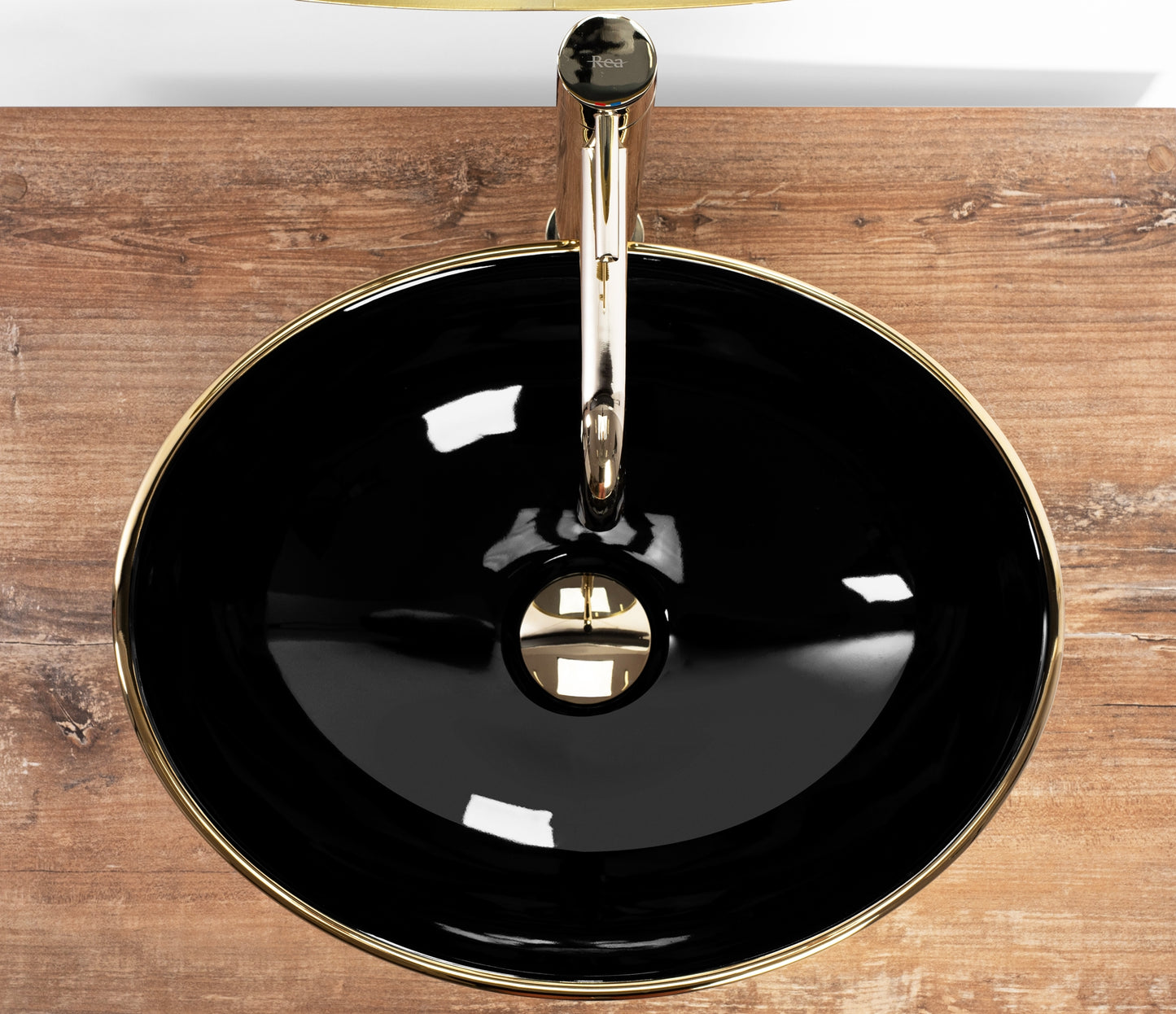 Aufsatzwaschbecken Rea Sofia in Black Gold 4