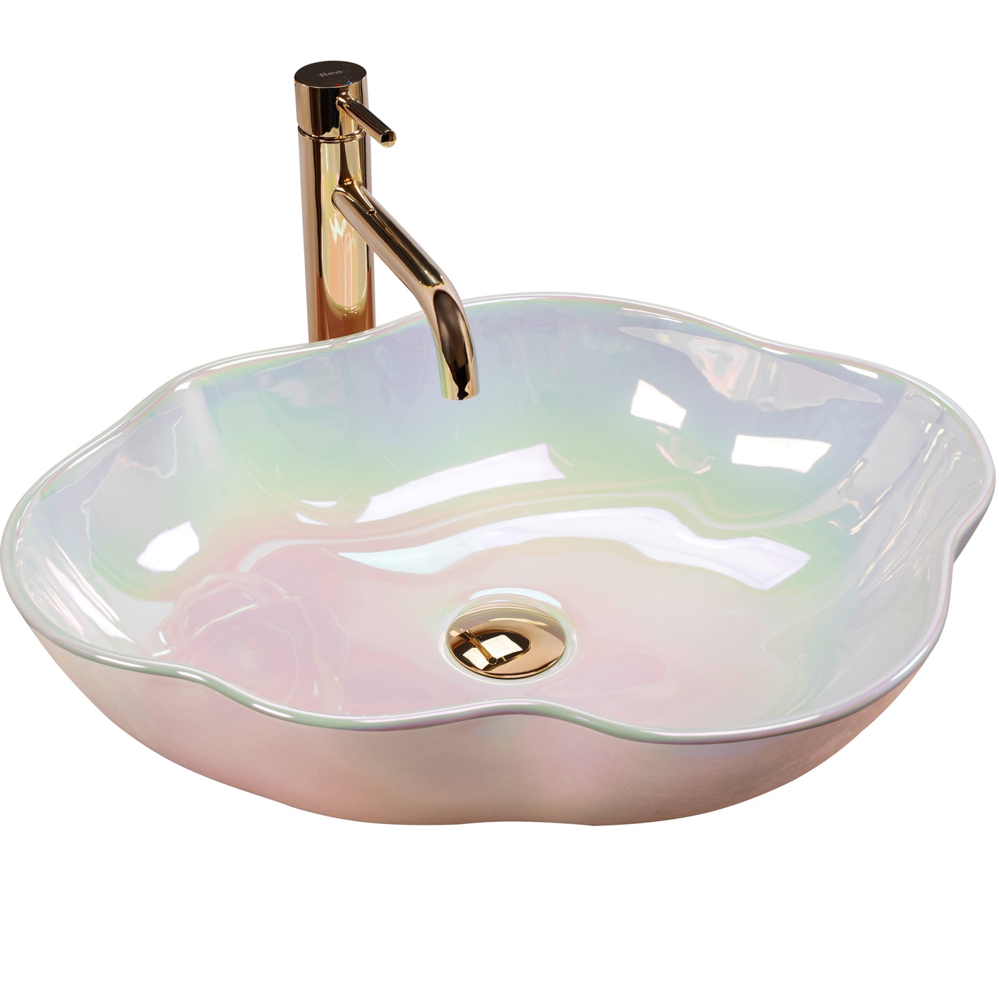Aufsatzwaschbecken Rea Akoya Pearl 1