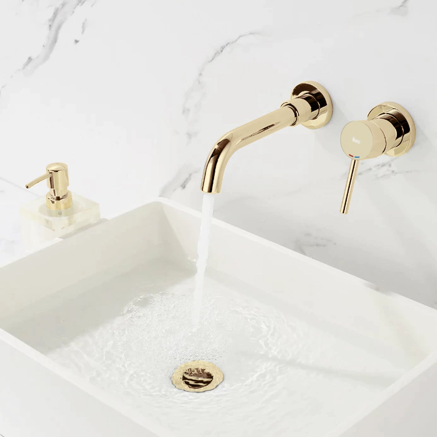 Unterputz Armatur Rea Lungo LONG Gold+IBOX 6