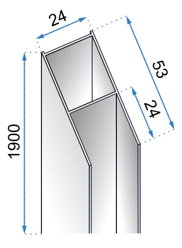 Profil Für Kabinen Und Duschtür Verbreiterung K7512 3