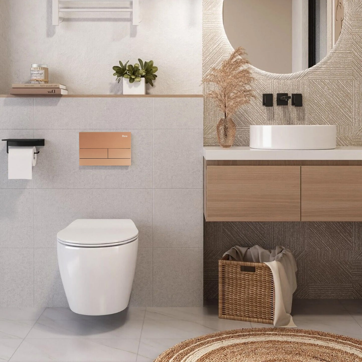 Vorwandelement für WC Rea T Brush Copper 2