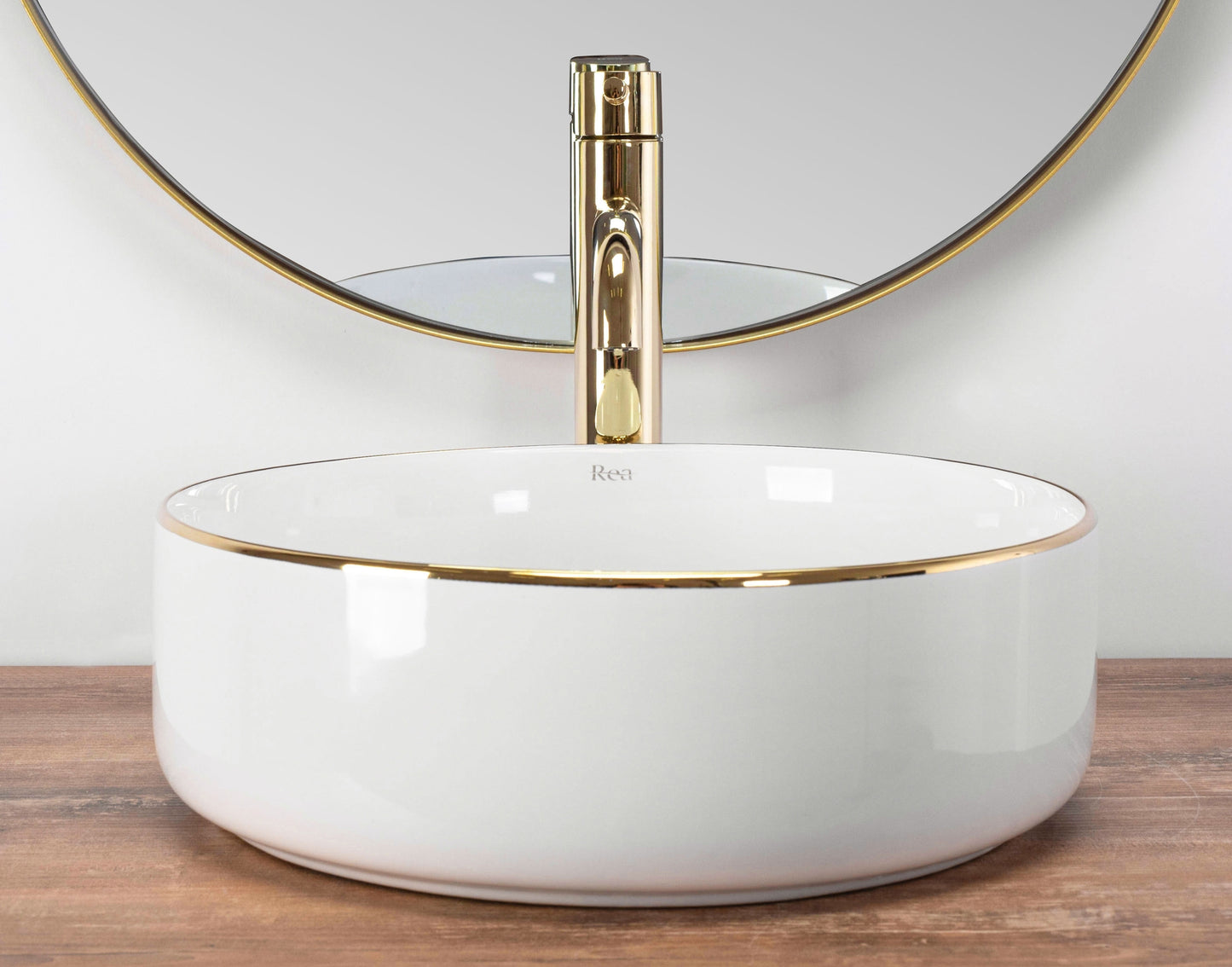 Aufsatzwaschbecken Rea Sami Gold Edge 4