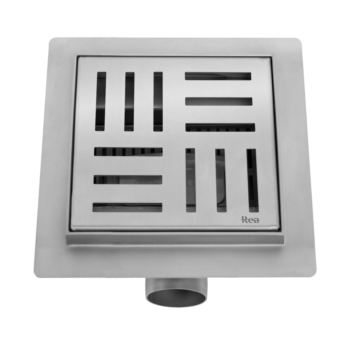 Duschrinne REA CROSS 150x150 Nickel Brush 4
