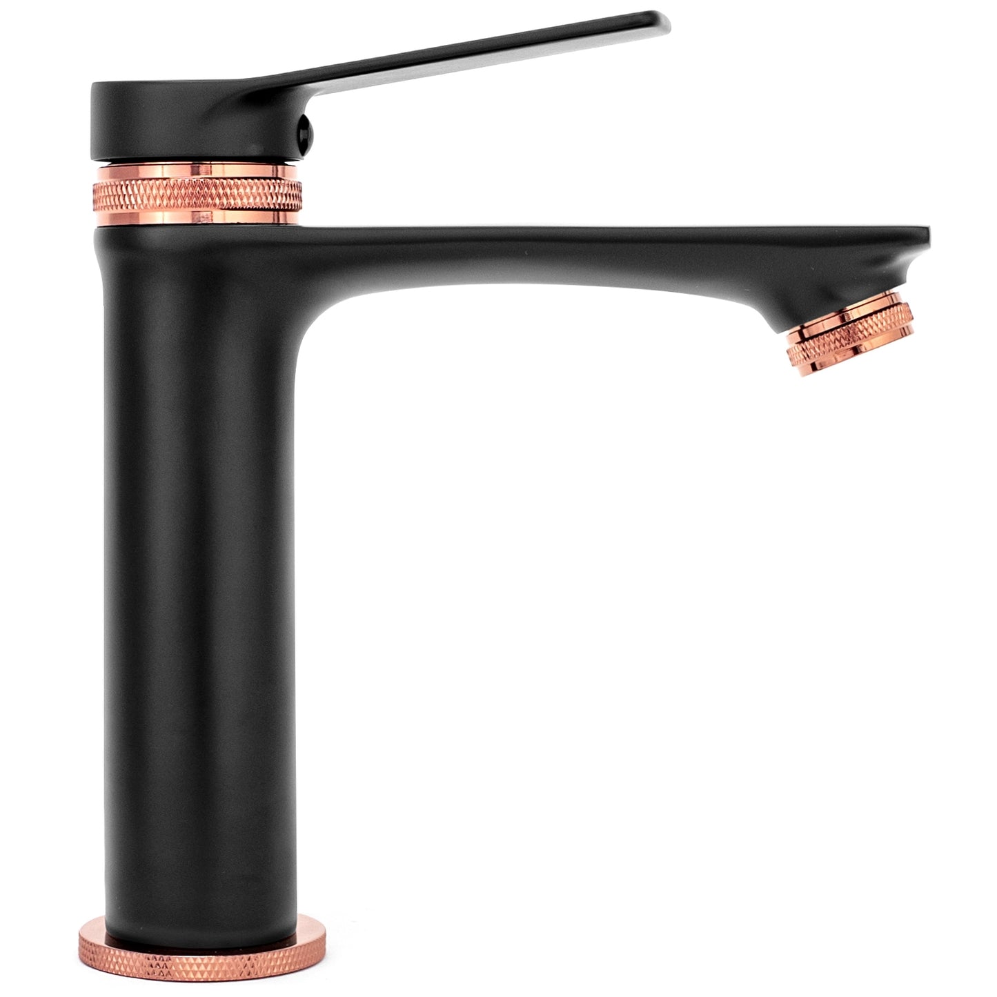Waschbeckenarmatur Rea Viral Black Rose Gold Low 2