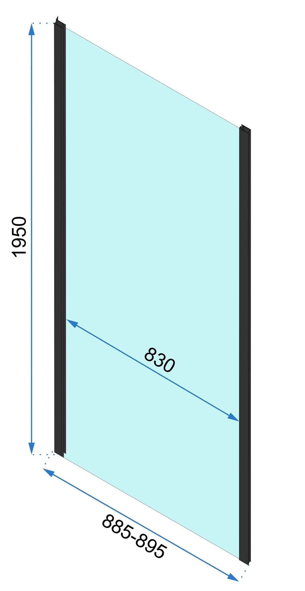 Duschkabine Rapid Slide Gold 150 x 80 12