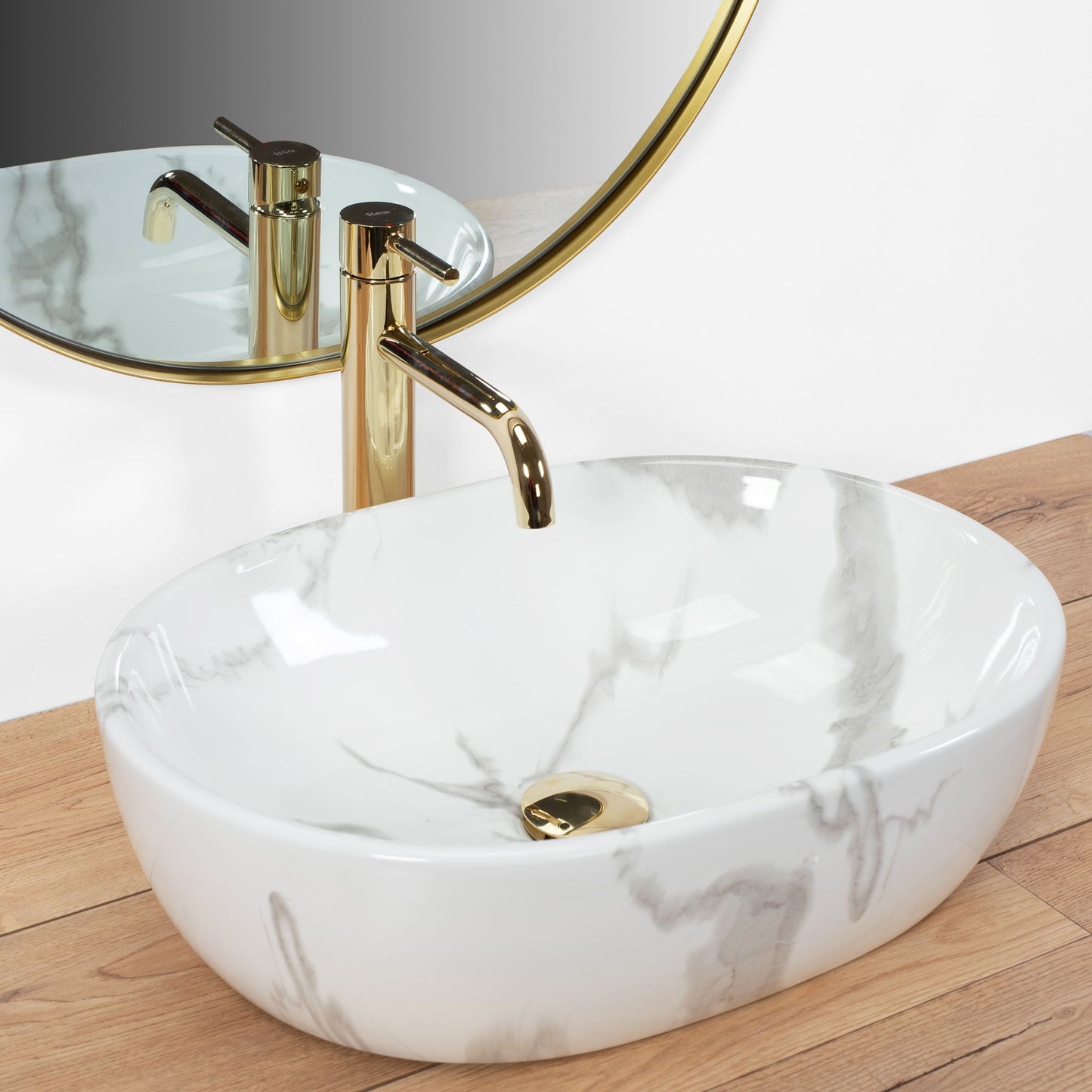 Aufsatzwaschbecken Rea Amelia Marmo Shiny 2