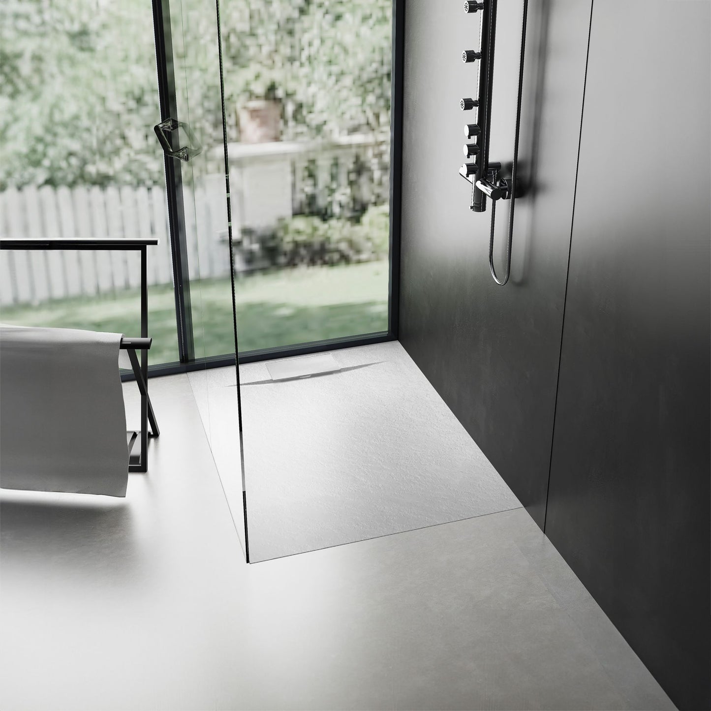 Duschtasse Bazalt White 90x90 3