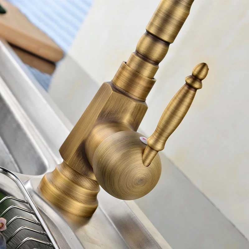 Waschbeckenarmatur Bona Old Gold high 5