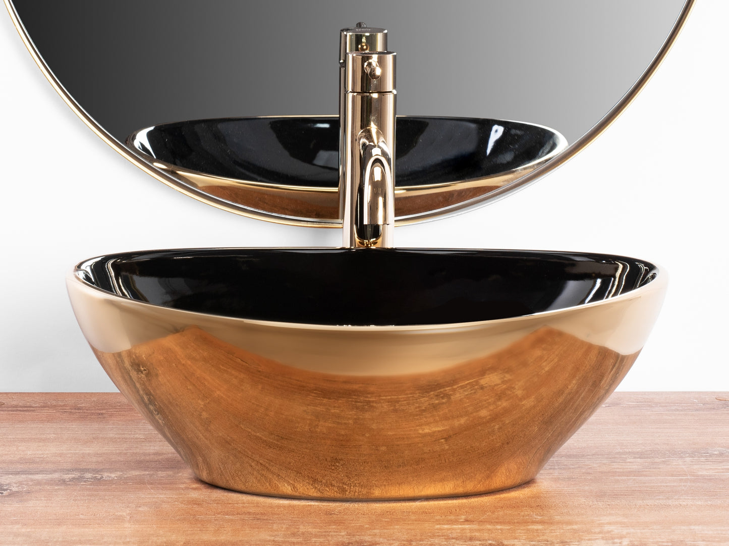 Aufsatzwaschbecken Rea Sofia in Black Gold 5