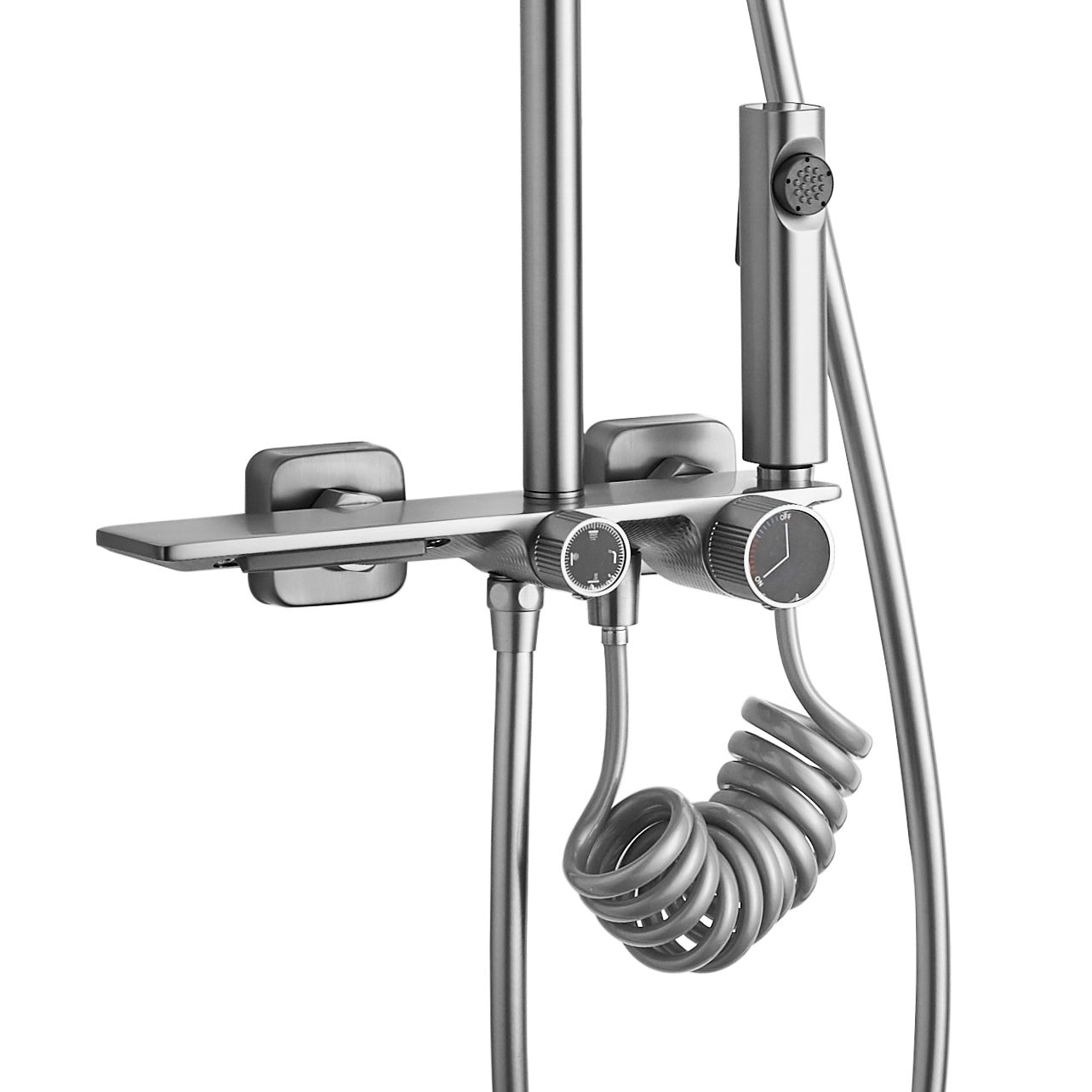 Duschgarnitur REA HELIX Nickel Brush INOX 2