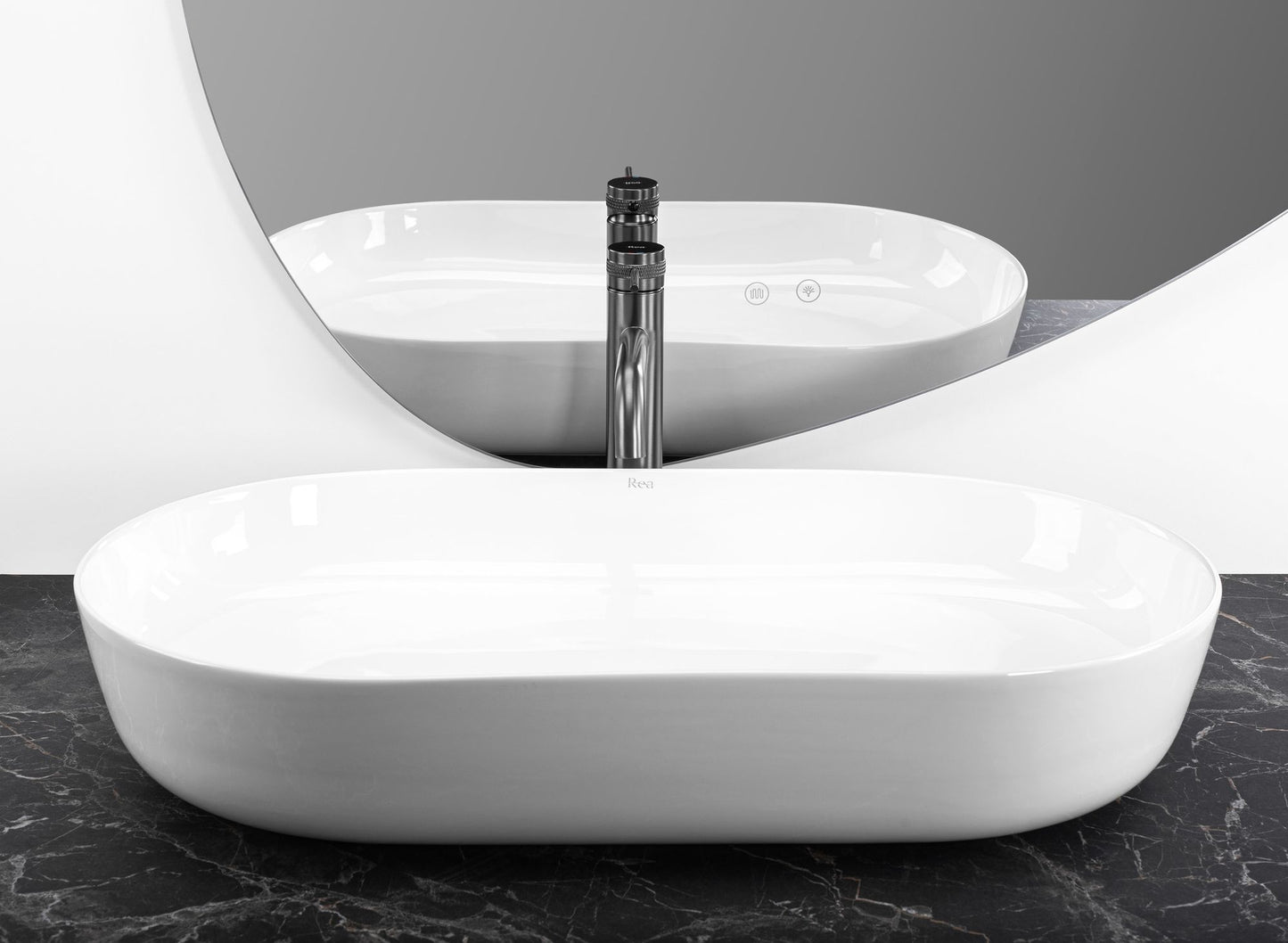 Aufsatzwaschbecken CLEO 71 white – REA 3