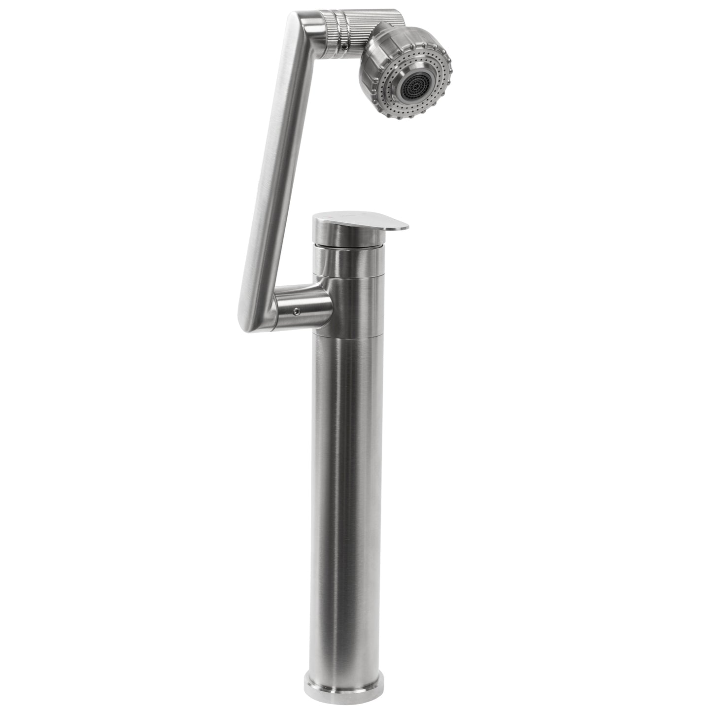 Waschbeckenarmatur Rea PACO Nickel Brush INOX High 8