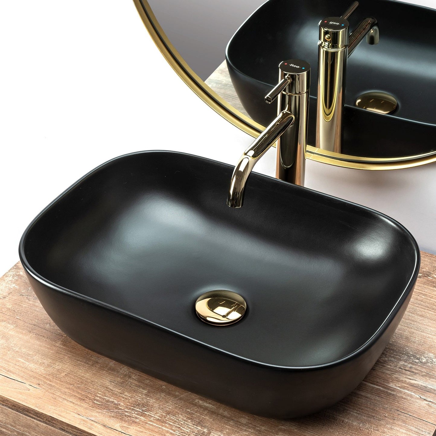 Aufsatzwaschbecken Rea Belinda Black Mat 3