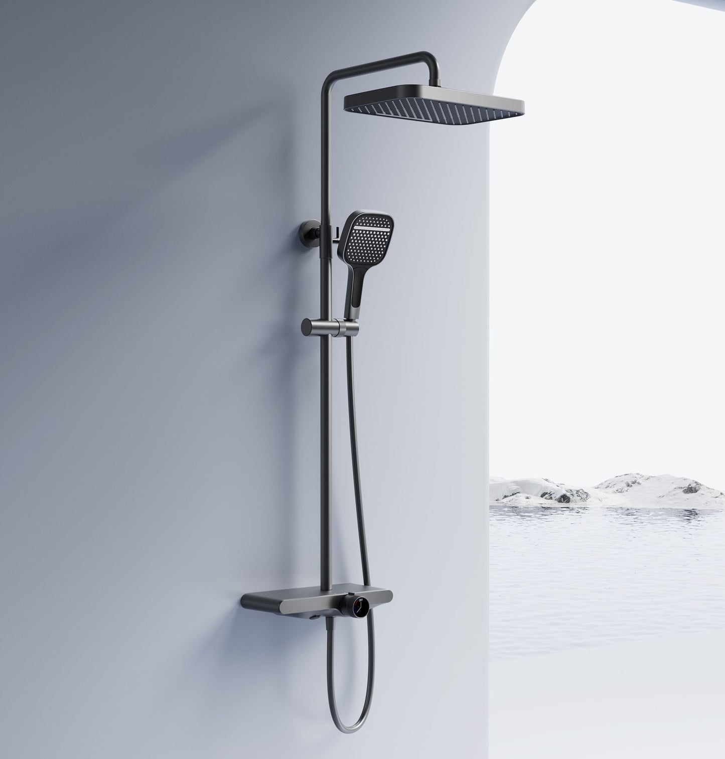 Duschgarnitur REA Bari Titanium 2