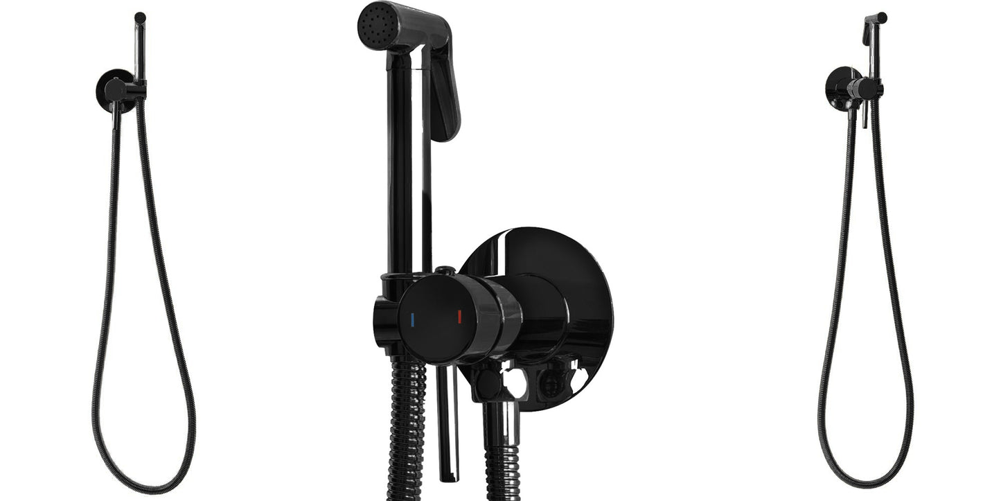 Bidetarmatur Lungo Loop Black Metallic 3