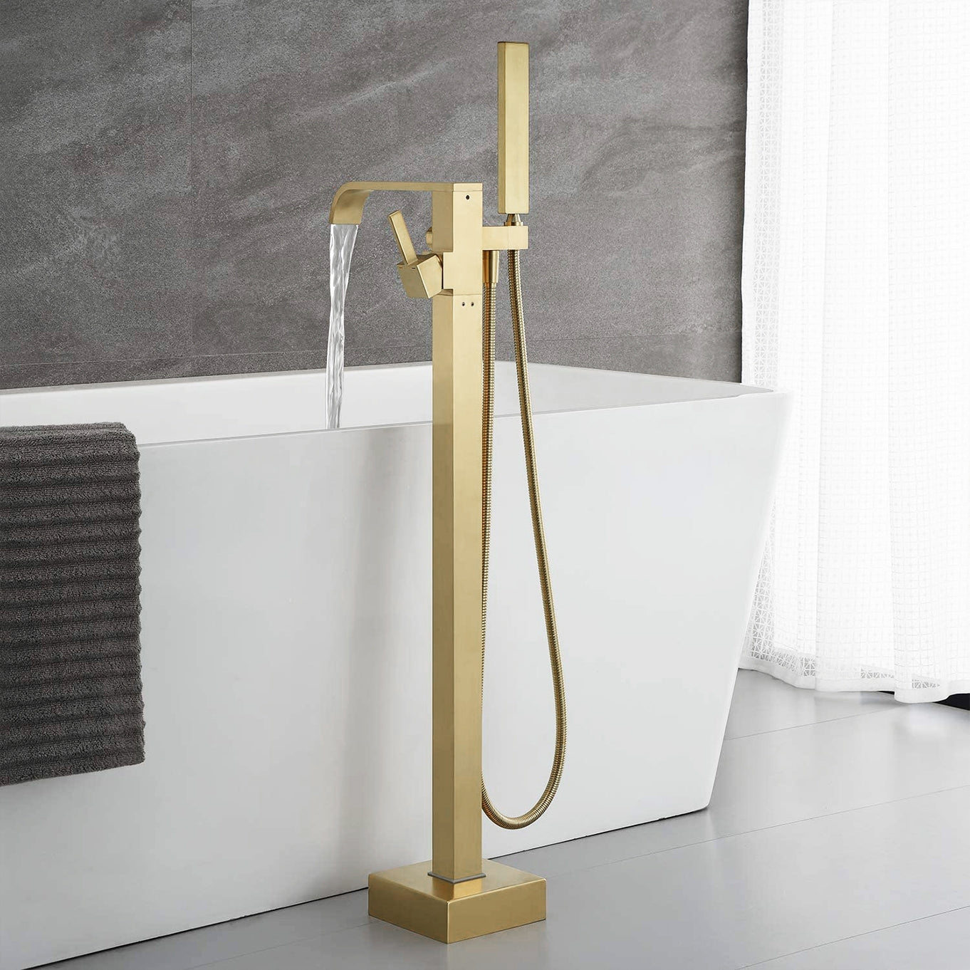 Wannenarmatur Rea Carat Gold Brush 7