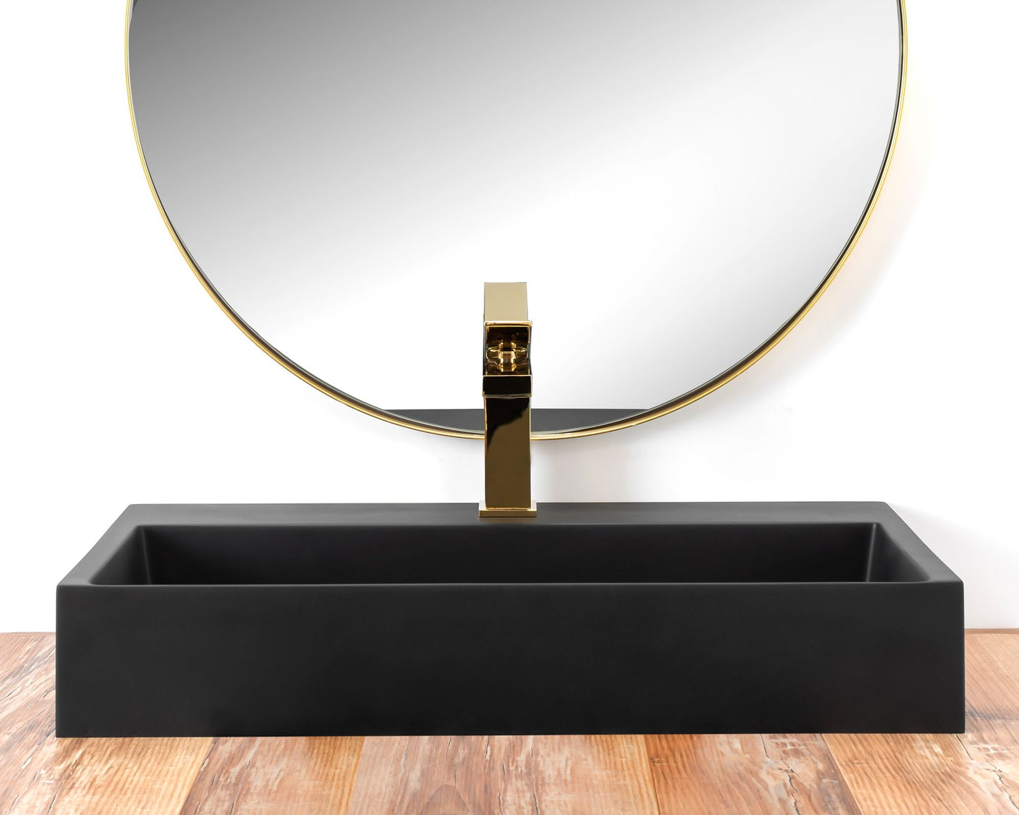 Waschbecken Konglomerat GOYA Black Matt 60 cm 5