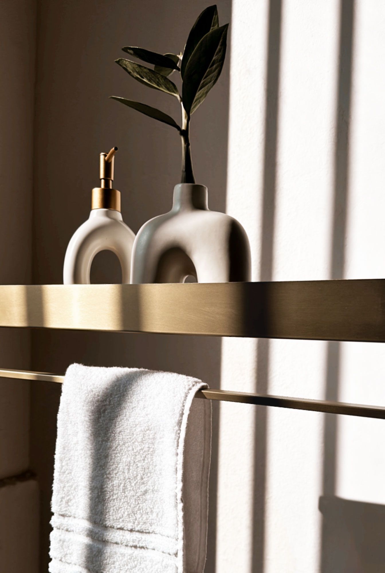 Badezimmerregal SF01 45cm gold brush 6