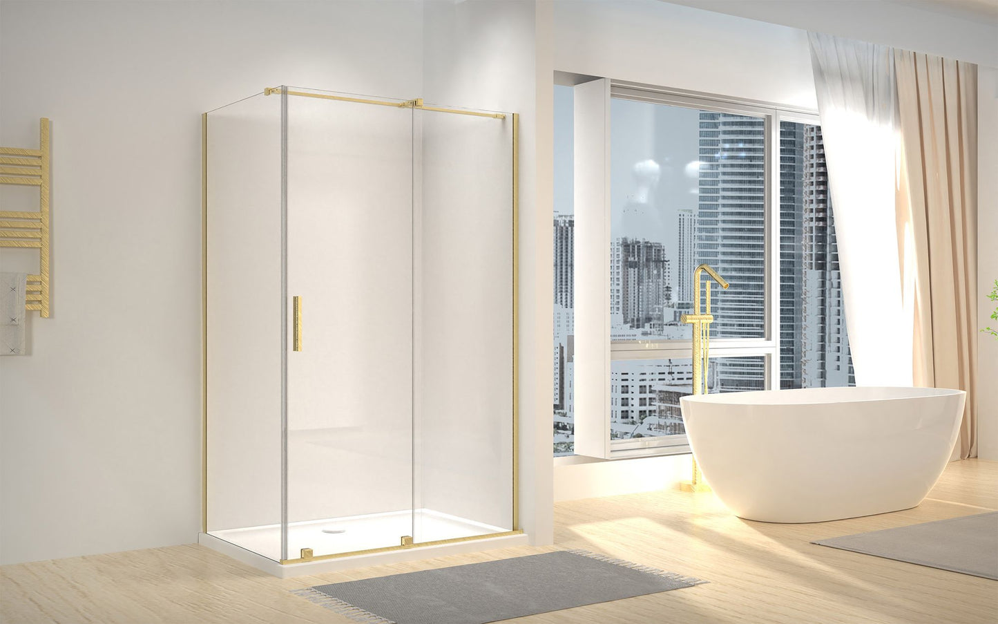 Duschkabine REA Montana Gold Brush 120x90 3