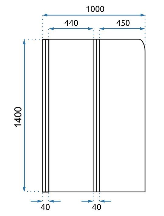 Badewanneaufsatz klappbar Rea Agat-2 100 6