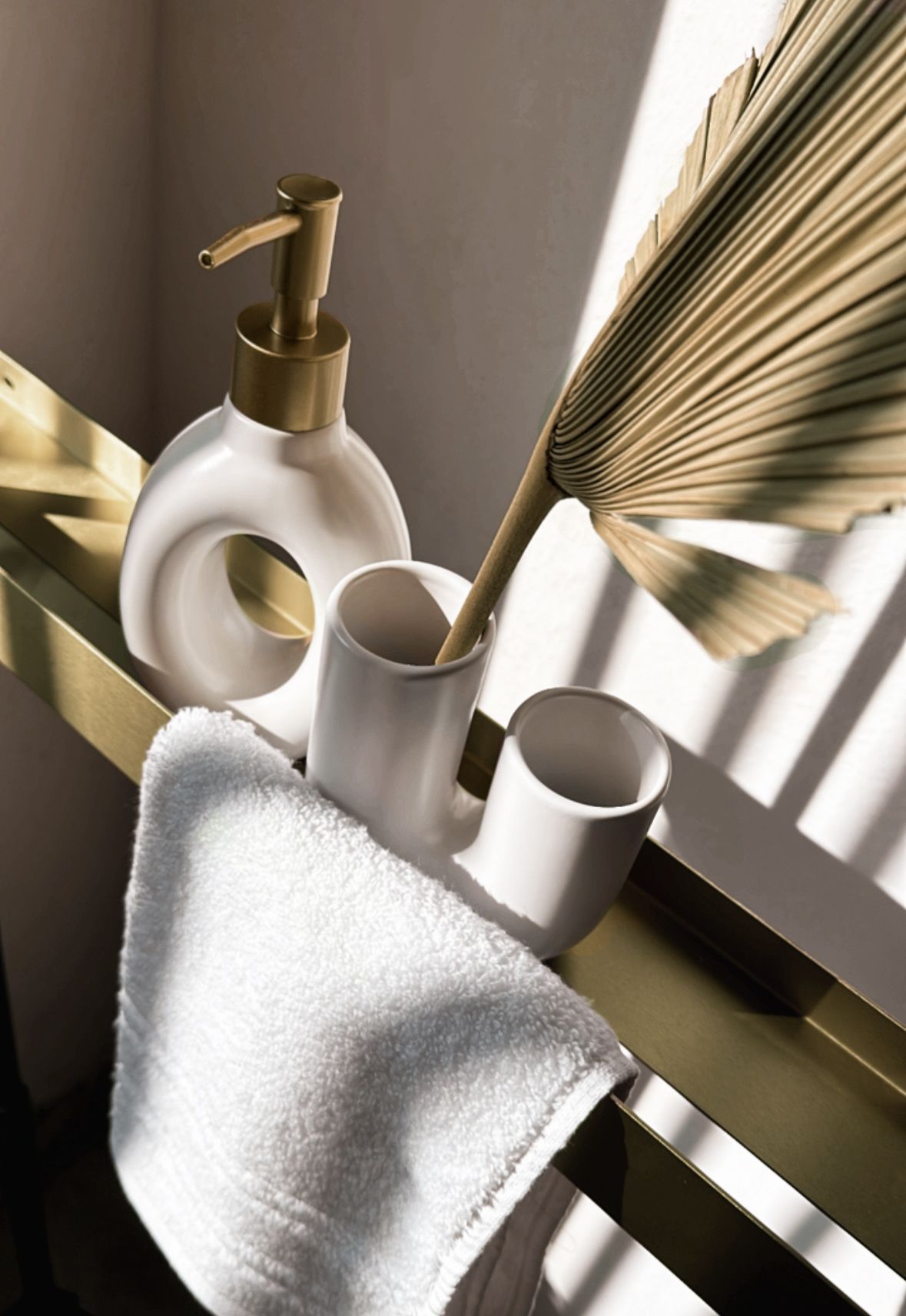 Badezimmerregal SF02 60cm gold brush 4