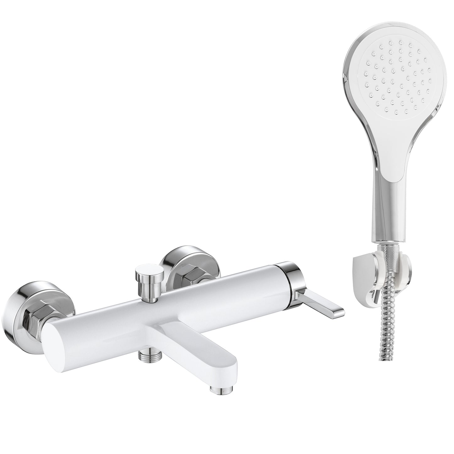 Wannenarmatur REA Polo White Chrom 1