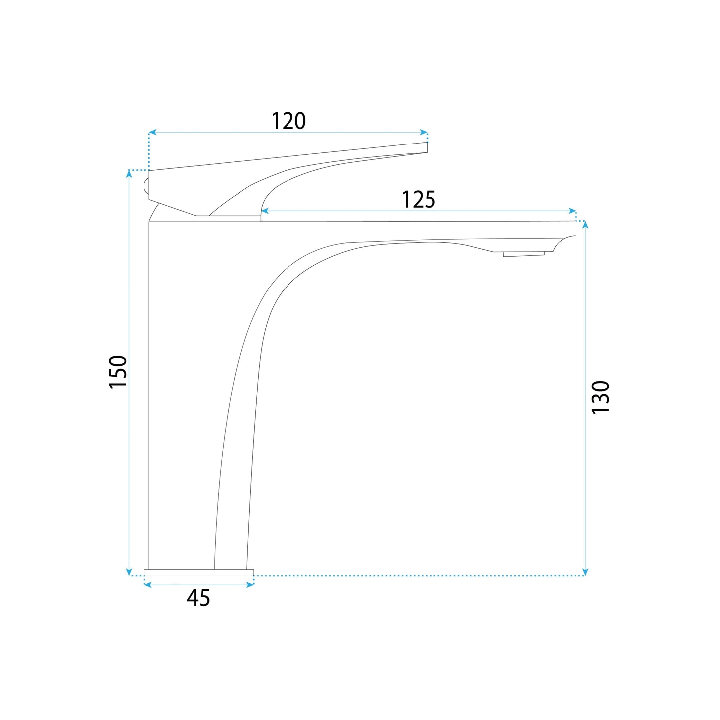 Waschbeckenarmatur Rea Joe Brush Gold Low 7