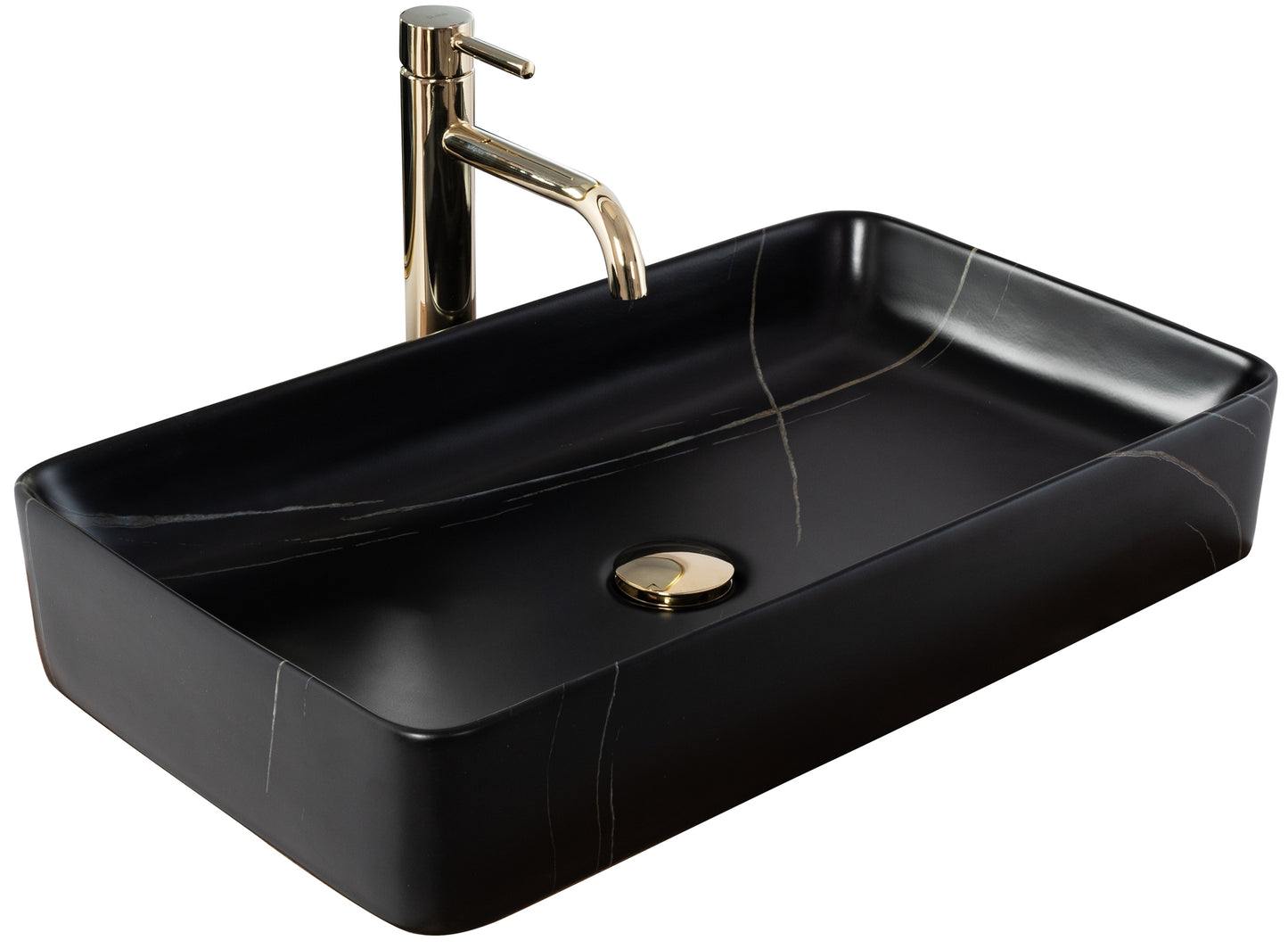 Aufsatzwaschbecken Denis Black Stone Matt 1