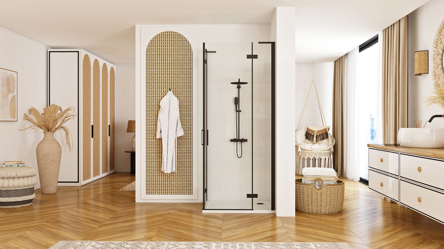 Duschkabine REA Hugo Double Black 90x90 4