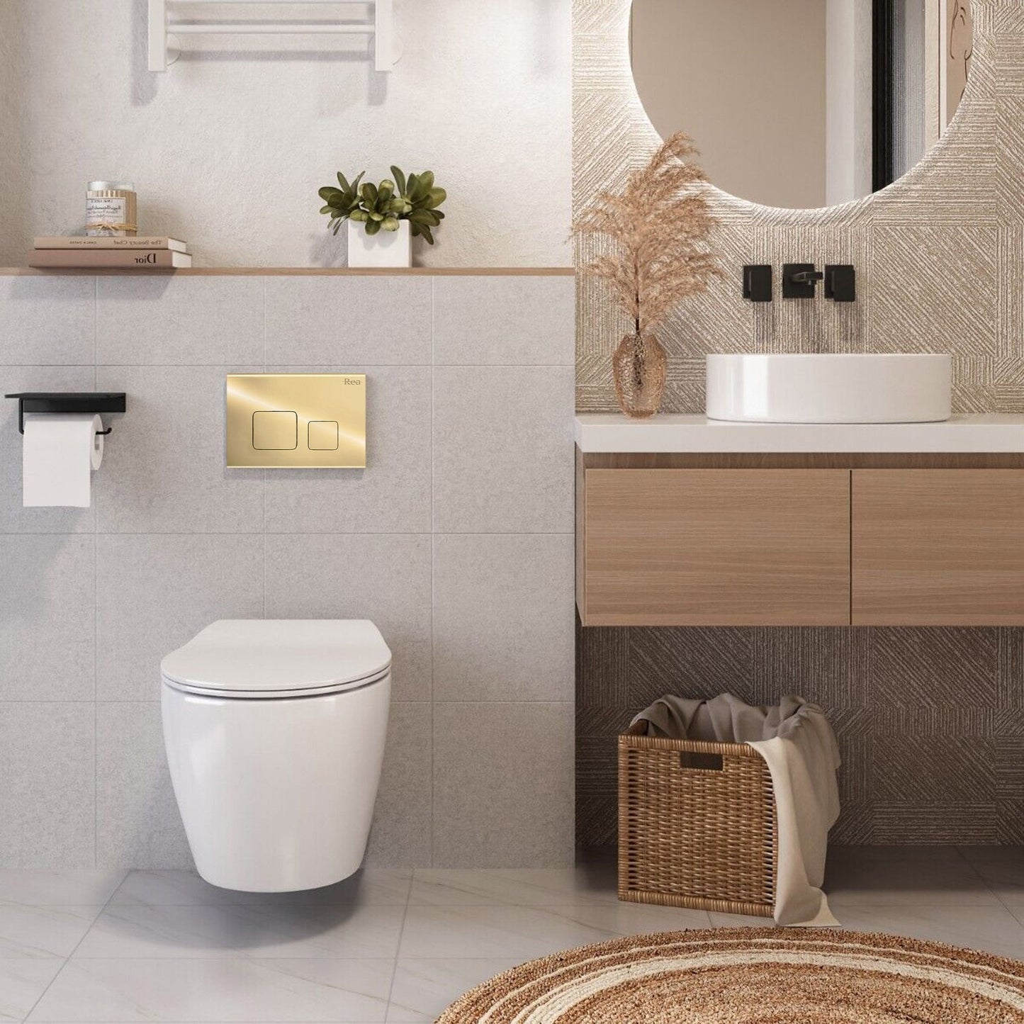 Spülknopf F Gold für WC 4