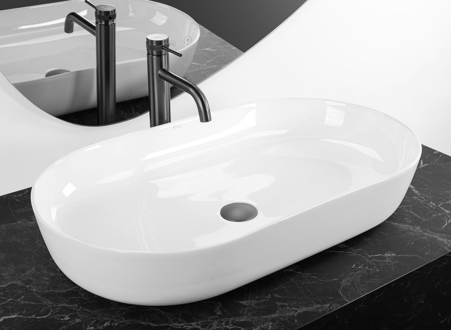Aufsatzwaschbecken CLEO 71 white – REA 2