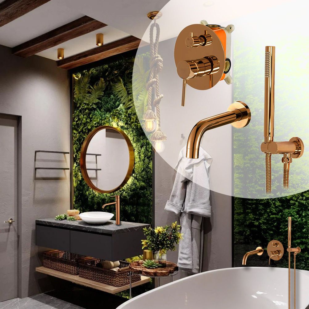 Unterputz Wannenarmatur Rea Lungo Copper +IBOX 2