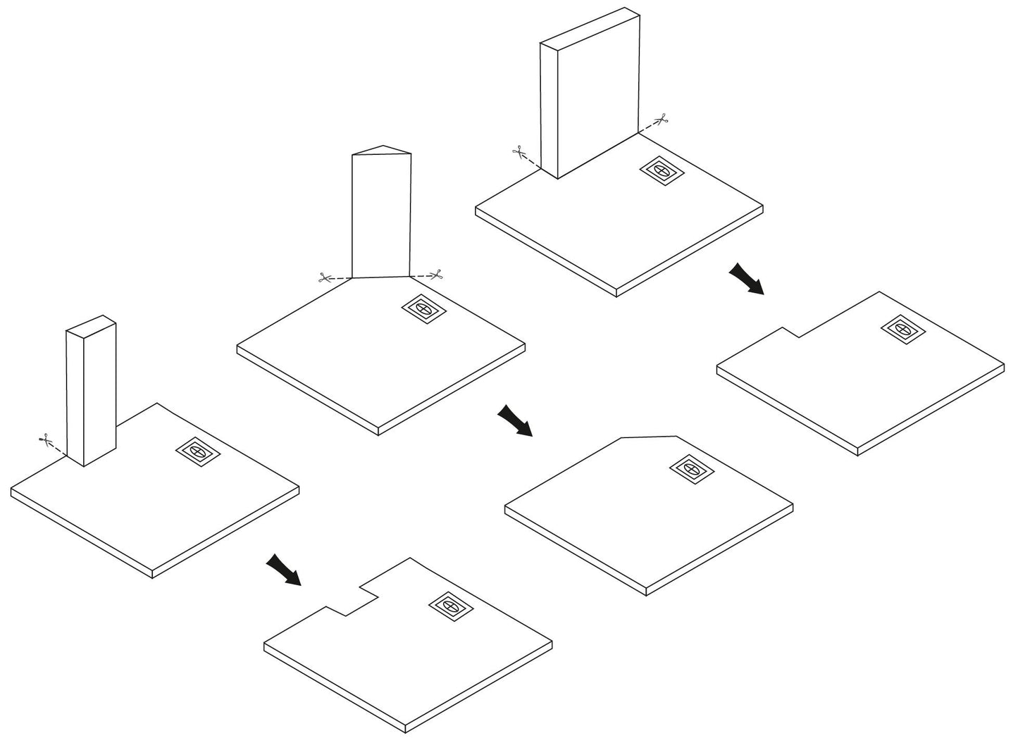 Duschtasse Bazalt White 90x90 7